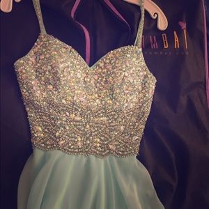 Light blue prom dress